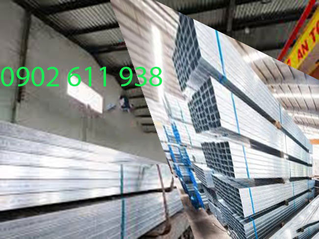 Thép hộp mạ kẽm 40x80